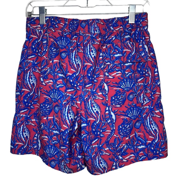 Vineyard Vines Men’s Printed Chappy Swim Trunks Seahorses Sailor Red - XS - Picture 2 of 7